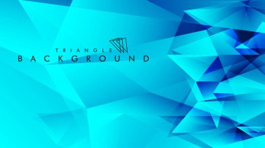 Eps 10'da tasarımda kullanım için soyut vektör üçgeni arka planı