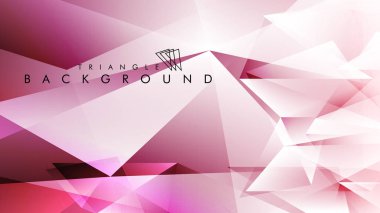 Eps 10'da tasarımda kullanım için soyut vektör üçgeni arka planı