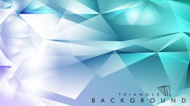 Eps 10'da tasarımda kullanım için soyut vektör üçgeni arka planı