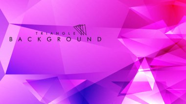 Eps 10'da tasarımda kullanım için soyut vektör üçgeni arka planı