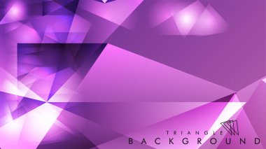 Eps 10'da tasarımda kullanım için soyut vektör üçgeni arka planı