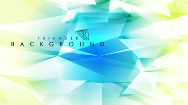 Eps 10'da tasarımda kullanım için soyut vektör üçgeni arka planı