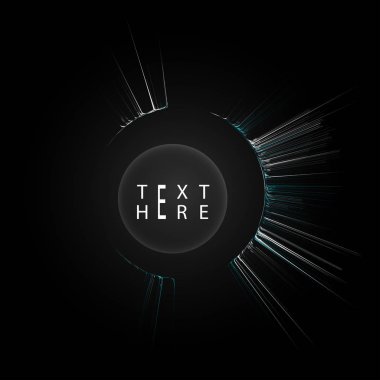 Yaratıcı vektör çizgileri ve soyut sanat çemberi tasarımları