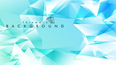 Eps 10'da tasarımda kullanım için soyut vektör üçgeni arka planı