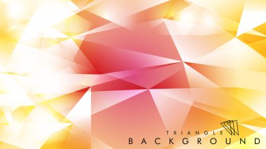 Eps 10'da tasarımda kullanım için soyut vektör üçgeni arka planı