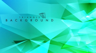 Eps 10'da tasarımda kullanım için soyut vektör üçgeni arka planı