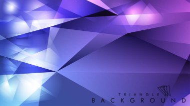Eps 10'da tasarımda kullanım için soyut vektör üçgeni arka planı