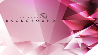 Eps 10'da tasarımda kullanım için soyut vektör üçgeni arka planı