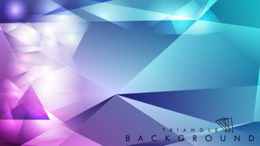 Eps 10'da tasarımda kullanım için soyut vektör üçgeni arka planı