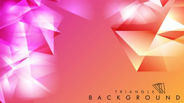 Eps 10'da tasarımda kullanım için soyut vektör üçgeni arka planı