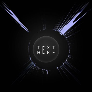 Yaratıcı vektör çizgileri ve soyut sanat çemberi tasarımları