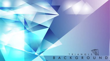 Eps 10'da tasarımda kullanım için soyut vektör üçgeni arka planı