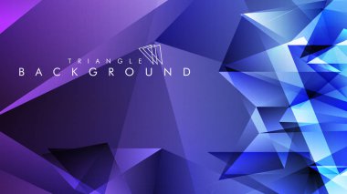 Eps 10'da tasarımda kullanım için soyut vektör üçgeni arka planı