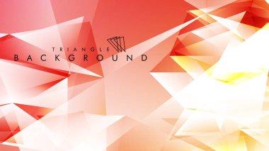 Eps 10'da tasarımda kullanım için soyut vektör üçgeni arka planı