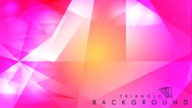Eps 10'da tasarımda kullanım için soyut vektör üçgeni arka planı