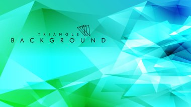 Eps 10'da tasarımda kullanım için soyut vektör üçgeni arka planı