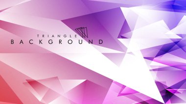 Eps 10'da tasarımda kullanım için soyut vektör üçgeni arka planı
