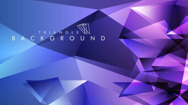 Eps 10'da tasarımda kullanım için soyut vektör üçgeni arka planı