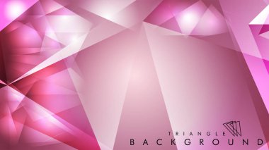 Eps 10'da tasarımda kullanım için soyut vektör üçgeni arka planı