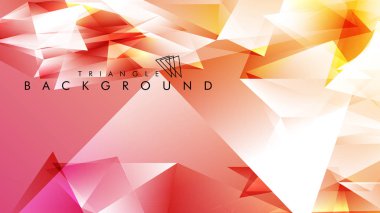 Eps 10'da tasarımda kullanım için soyut vektör üçgeni arka planı
