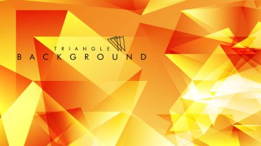 Eps 10'da tasarımda kullanım için soyut vektör üçgeni arka planı