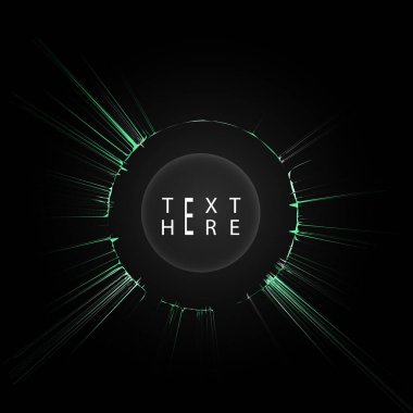 Yaratıcı vektör çizgileri ve soyut sanat çemberi tasarımları