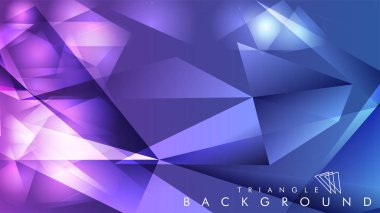 Eps 10'da tasarımda kullanım için soyut vektör üçgeni arka planı