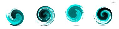 Modern soyut grafik öğelerinin toplanması. Girdap vektör arka planı. Logo tasarımı, broşürler veya sunumlar için şablonlar. Vektör çizimi