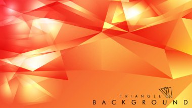 Eps 10'da tasarımda kullanım için soyut vektör üçgeni arka planı