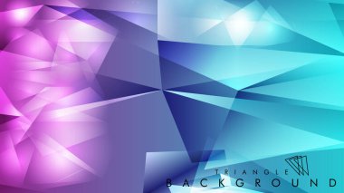 Eps 10'da tasarımda kullanım için soyut vektör üçgeni arka planı