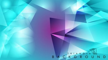 Eps 10'da tasarımda kullanım için soyut vektör üçgeni arka planı