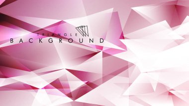 Eps 10'da tasarımda kullanım için soyut vektör üçgeni arka planı