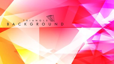 Eps 10'da tasarımda kullanım için soyut vektör üçgeni arka planı