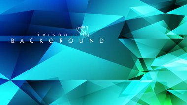 Eps 10'da tasarımda kullanım için soyut vektör üçgeni arka planı