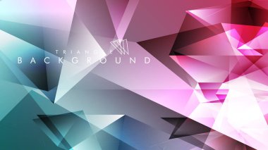 Eps 10'da tasarımda kullanım için soyut vektör üçgeni arka planı