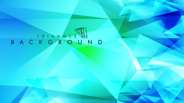 Eps 10'da tasarımda kullanım için soyut vektör üçgeni arka planı