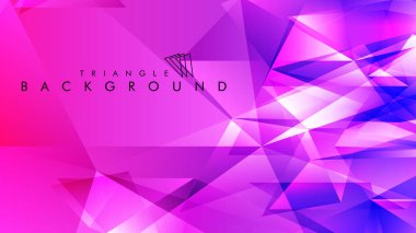Eps 10'da tasarımda kullanım için soyut vektör üçgeni arka planı