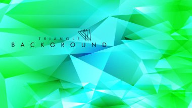 Eps 10'da tasarımda kullanım için soyut vektör üçgeni arka planı