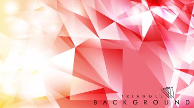 Eps 10'da tasarımda kullanım için soyut vektör üçgeni arka planı