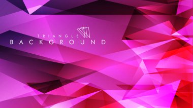 Eps 10'da tasarımda kullanım için soyut vektör üçgeni arka planı