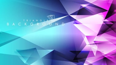 Eps 10'da tasarımda kullanım için soyut vektör üçgeni arka planı
