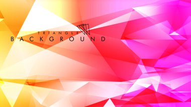 Eps 10'da tasarımda kullanım için soyut vektör üçgeni arka planı