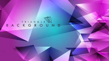 Eps 10'da tasarımda kullanım için soyut vektör üçgeni arka planı
