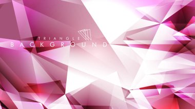 Eps 10'da tasarımda kullanım için soyut vektör üçgeni arka planı