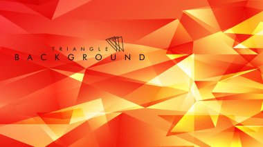 Eps 10'da tasarımda kullanım için soyut vektör üçgeni arka planı