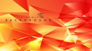 Eps 10'da tasarımda kullanım için soyut vektör üçgeni arka planı