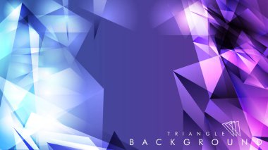 Eps 10'da tasarımda kullanım için soyut vektör üçgeni arka planı