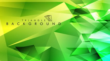 Eps 10'da tasarımda kullanım için soyut vektör üçgeni arka planı