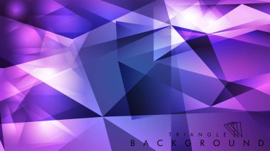 Eps 10'da tasarımda kullanım için soyut vektör üçgeni arka planı