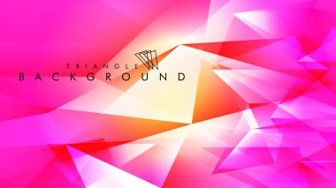 Eps 10'da tasarımda kullanım için soyut vektör üçgeni arka planı
